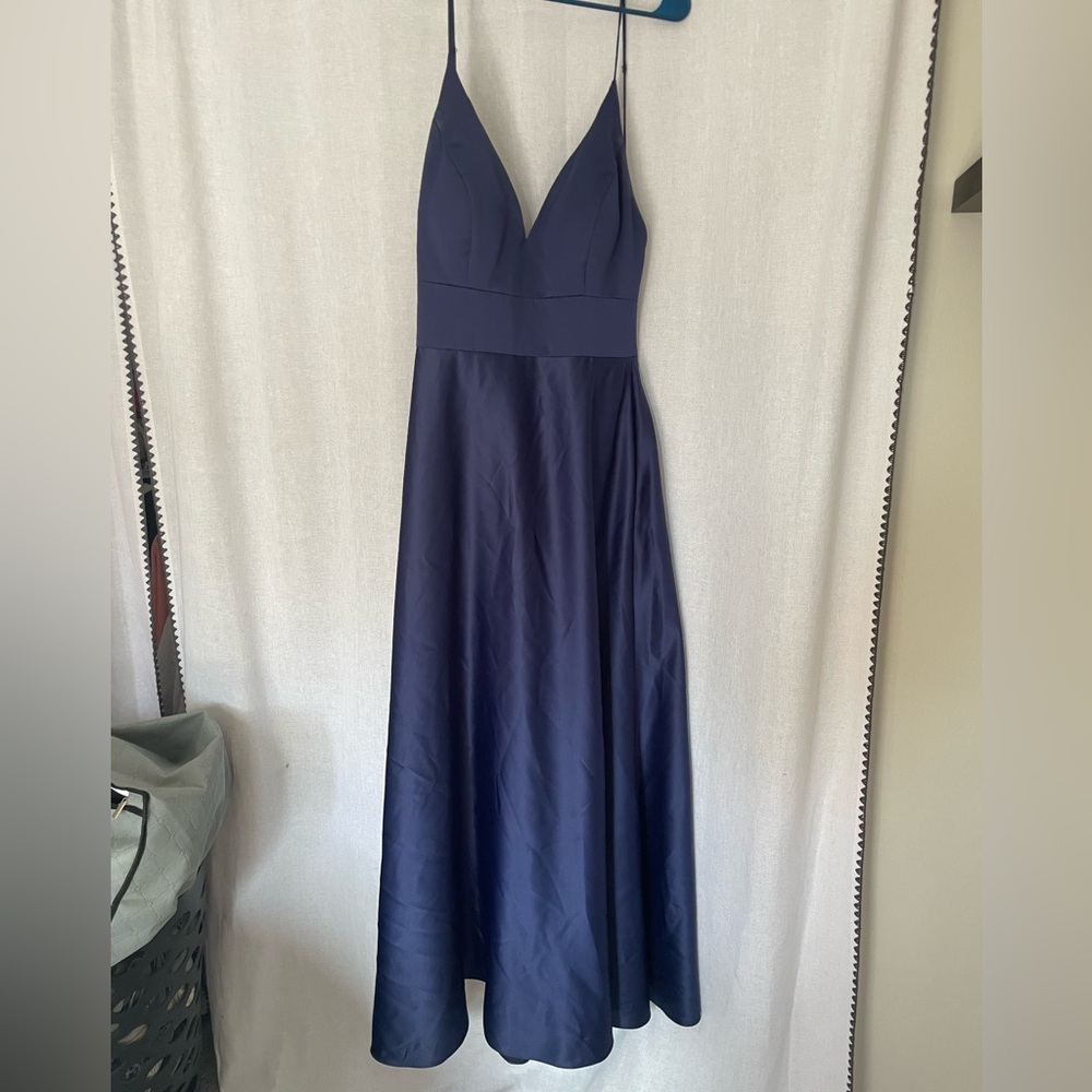 Mori Lee Deep Blue Sapphire Maxi Dress